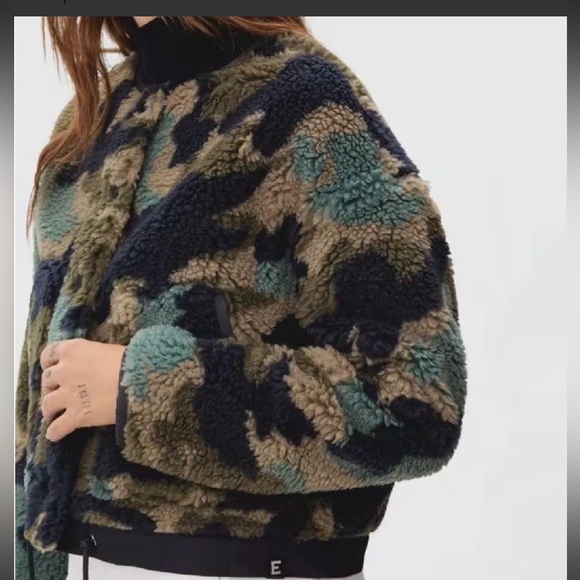 Everlane Multicolor Camo Bomber Jacket - Picture 2 of 8